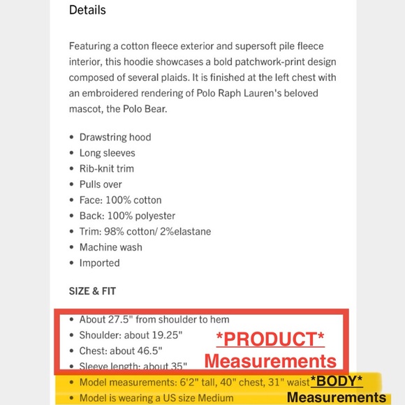 Polo by Ralph Lauren Multicolor Patchwork Hi-Pile Fleece Hoodie Holiday Bear MD - Picture 14 of 16